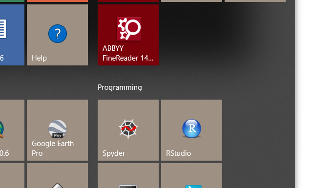 Spyder in your start menu